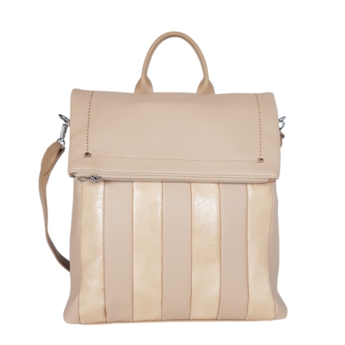 2 в 1 чанта-раница с капак- Amanda Beige 11901