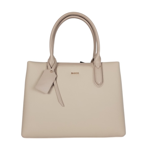 Твърда дамска чанта в бежов цвят- Frea Beige 11902