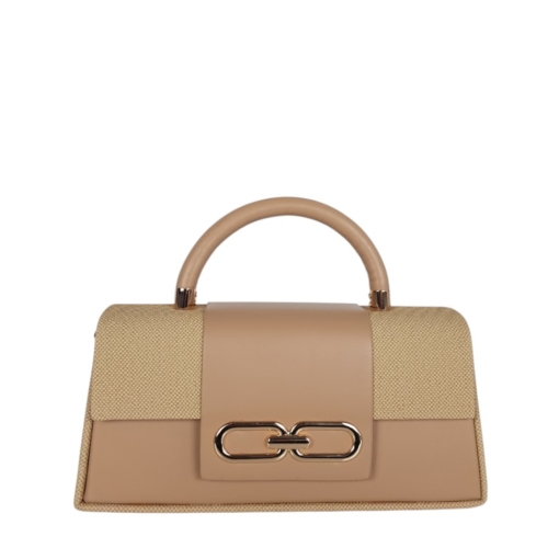 Стилна кафява чанта тип куфарче- Des Brown 11906