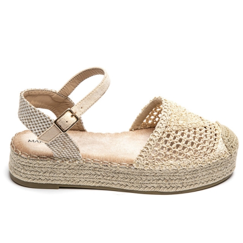 Дамски бежови еспадрили- Klara Beige 12005