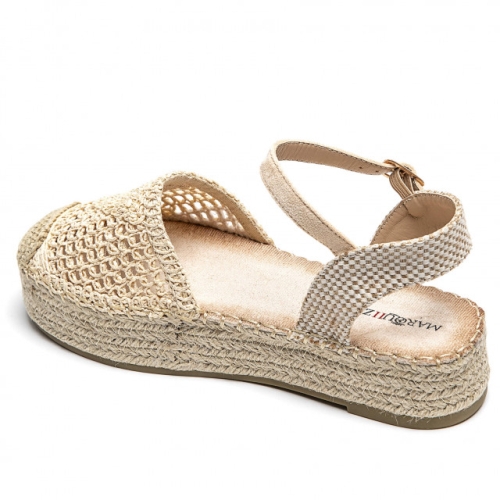 Дамски бежови еспадрили- Klara Beige 12005