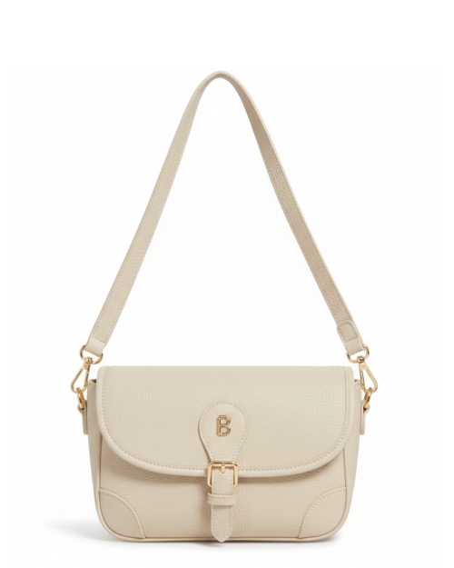Малка дамска чанта в бежов цвят - Mell Beige 12189