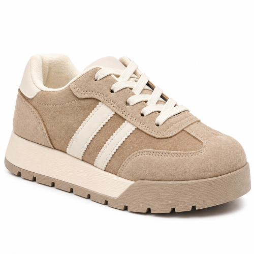 Дамски сникърси цвят Каки - Khaki Anita 12244
